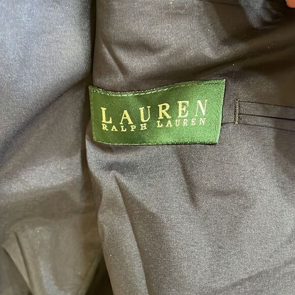 LAUREN RALPH LAUREN 100% WOOL BLAZER IN NAVY BLUE - Picture 9 of 11